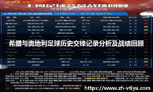希腊与奥地利足球历史交锋记录分析及战绩回顾