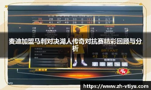 麦迪加盟马刺对决湖人传奇对抗赛精彩回顾与分析